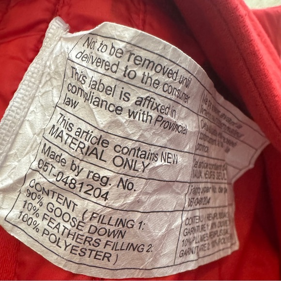 Lululemon Hot Cheeks Goose Down Puffy Running Skirt Size 8 Red Quilted - Picture 6 of 9